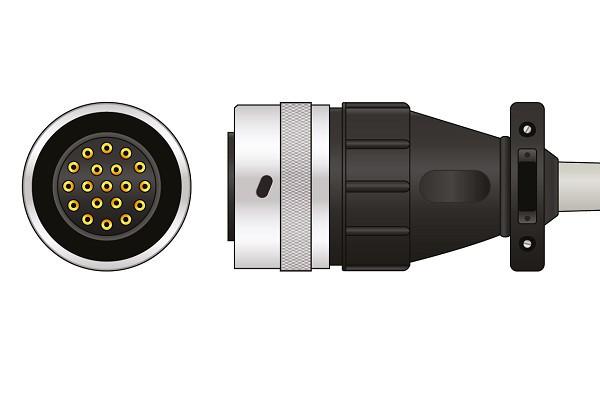 Καλώδιο ΗΚΓ άμεσης σύνδεσης συμβατό με Quinton - Image 2