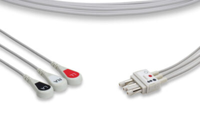 Spacelabs Compatible ECG Leadwire / 3 Leads Snap