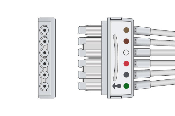Spacelabs Compatible ECG Leadwire / 3 Leads Snap - Image 4