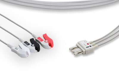 Spacelabs Compatible ECG Leadwire / 3 Leads Pinch/Grabber