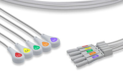 Boston Scientific Original ECG Leadwire / 5 Leads Snap Chest V1-V6