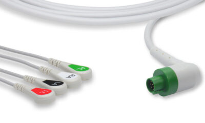 Schiller Compatible Direct-Connect ECG Cable / 4 Leads Snap