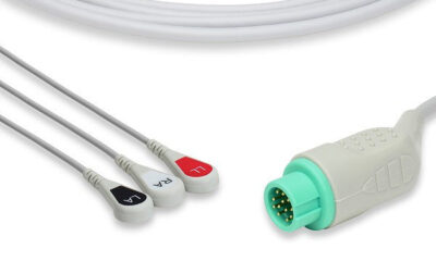 Mindray > Datascope Compatible Direct-Connect ECG Cable / 3 Leads Snap