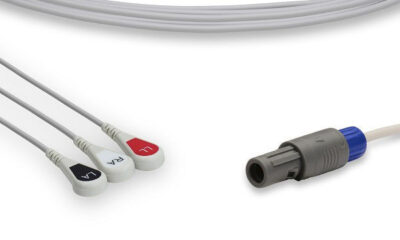 Sonoscape Compatible Direct-Connect ECG Cable / 3 Leads Snap