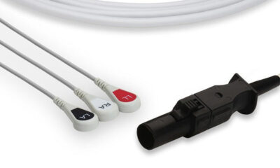 Welch Allyn Compatible Direct-Connect ECG Cable / 3 Leads Snap