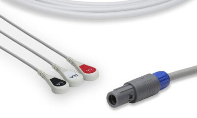 GE Healthcare Compatible Direct-Connect ECG Cable / 3 Leads Snap
