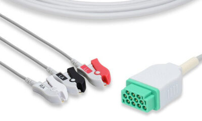 GE Healthcare > Marquette Compatible Direct-Connect ECG Cable / 3 Leads Pinch/Grabber