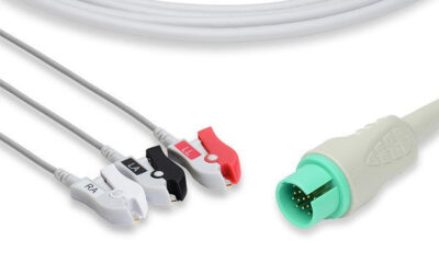 Spacelabs Compatible Direct-Connect ECG Cable / 3 Leads Pinch/Grabber