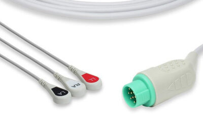 Arrow Compatible Direct-Connect ECG Cable / 3 Leads Snap