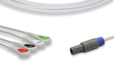 Petas Compatible Direct-Connect ECG Cable / 4 Leads Snap