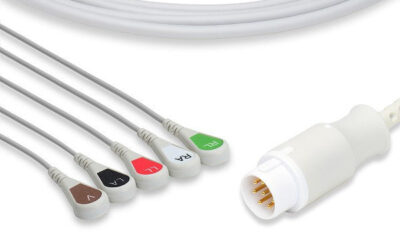Philips Compatible Direct-Connect ECG Cable / 5 Leads Snap