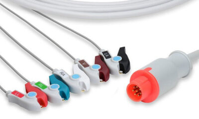 Bionet Compatible Direct-Connect ECG Cable / 5 Leads Pinch/Grabber