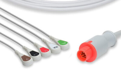 Bionet Compatible Direct-Connect ECG Cable / 5 Leads Snap