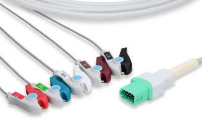 Mindray > Datascope Compatible Direct-Connect ECG Cable / 5 Leads Pinch/Grabber