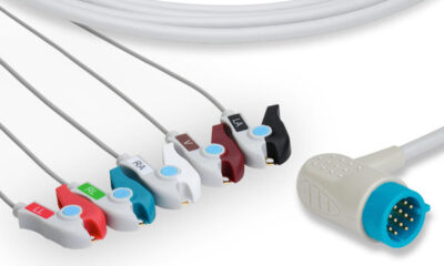 Stryker > Medtronic > Physio Control Compatible Direct-Connect ECG Cable / 5 Leads Pinch/Grabber