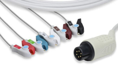 Edan Compatible Direct-Connect ECG Cable / 5 Leads Pinch/Grabber