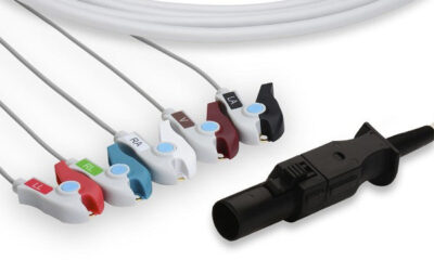 Welch Allyn Compatible Direct-Connect ECG Cable / 5 Leads Pinch/Grabber