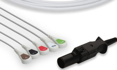 Welch Allyn Compatible Direct-Connect ECG Cable / 5 Leads Snap