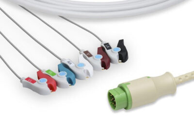 Siemens Compatible Direct-Connect ECG Cable / 5 Leads Pinch/Grabber