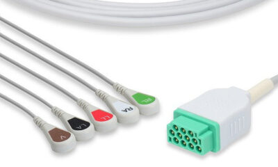 GE Healthcare > Marquette Compatible Direct-Connect ECG Cable / 5 Leads Snap