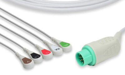 Arrow Compatible Direct-Connect ECG Cable / 5 Leads Snap