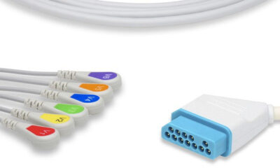 Nihon Kohden Compatible Direct-Connect ECG Cable / 6 Leads Snap