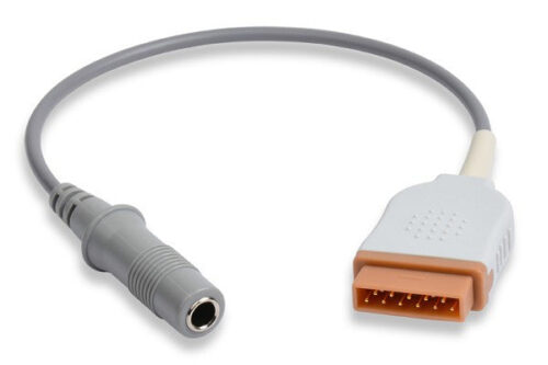 GE Healthcare > Marquette Compatible Temperature Adapter / Female Mono Plug Connector
