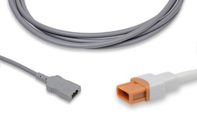 Spacelabs Compatible Temperature Adapter / Rectangular Dual Pin Connector