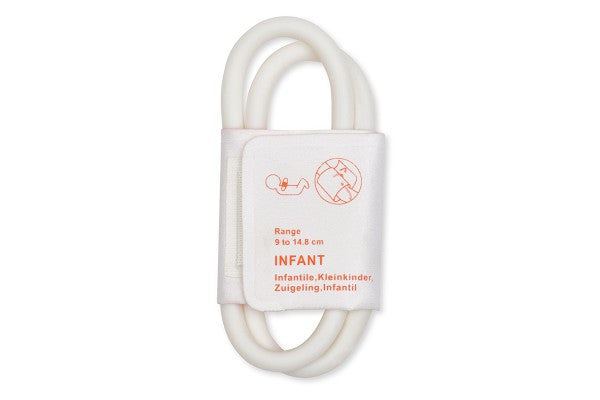 Disposable NIBP Cuff / Infant Dual Tube Hose 9 - 14.8 cm Bag of 10
