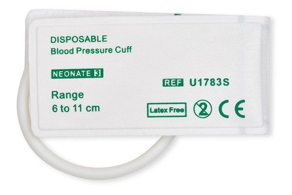 Disposable NIBP Cuff / Neonate #3 Single Hose 6 - 11 cm Box of 10
