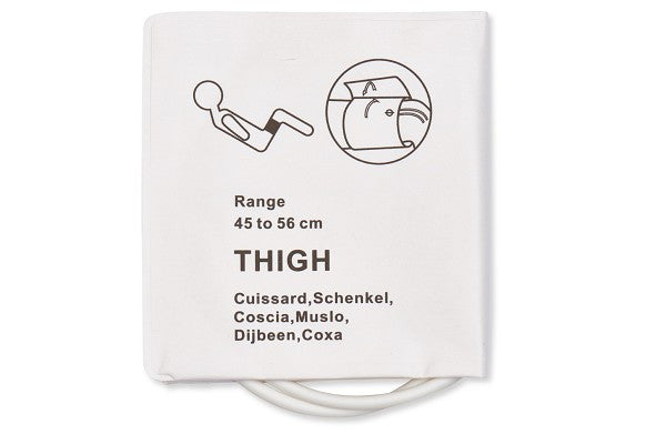 Disposable NIBP Cuff / Thigh Dual Tube Hose 45 - 56 cm Bag of 10