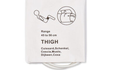 Disposable NIBP Cuff / Thigh Dual Tube Hose 45 - 56 cm Bag of 10