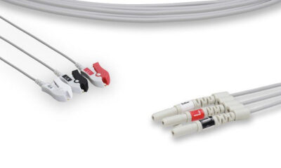 DIN Style Compatible ECG Leadwire / 3 Leads Pinch/Grabber - Neonate
