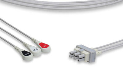Philips Compatible ECG Leadwire / 3 Leads Snap (individual)