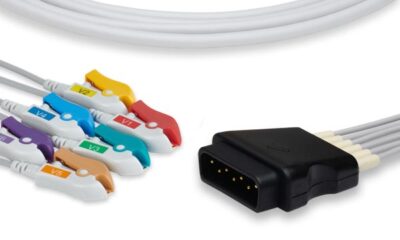 Stryker > Medtronic > Physio Control Compatible ECG Leadwire / 6 Leads Pinch/Grabber