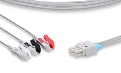 NEC Compatible ECG Leadwire / 3 Leads Pinch/Grabber