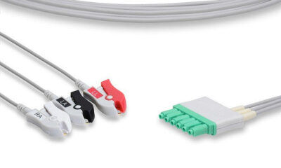Draeger Compatible ECG Leadwire / 3 Leads Pinch/Grabber
