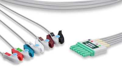 Draeger Compatible ECG Leadwire / 5 Leads Pinch/Grabber