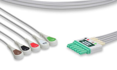 Draeger Compatible ECG Leadwire / 5 Leads Snap