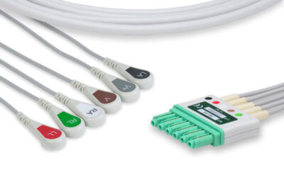 Draeger Compatible ECG Leadwire / 6 Leads Snap