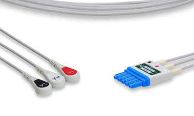 Criticare Compatible ECG Leadwire / 3 Leads Snap