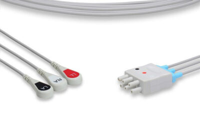 Nihon Kohden Compatible ECG Leadwire / 3 Leads Snap