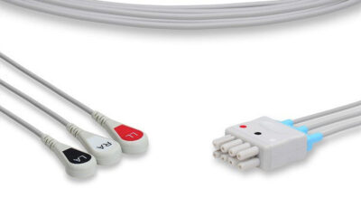 Nihon Kohden Compatible ECG Leadwire / 3 Leads Snap