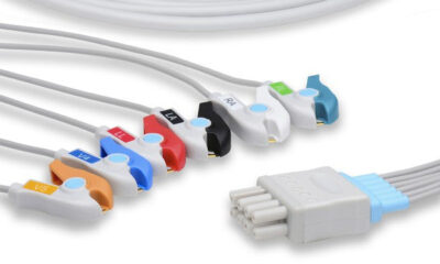 Nihon Kohden Compatible ECG Leadwire / 6 Leads Pinch/Grabber