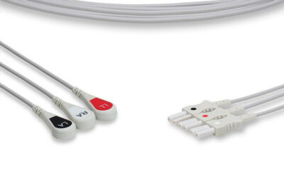 Spacelabs Compatible ECG Leadwire / 3 Leads Snap