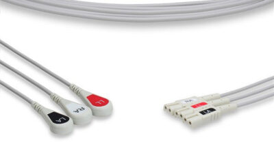 Spacelabs Compatible ECG Leadwire / 3 Leads Snap