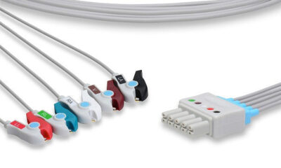 Draeger Compatible ECG Leadwire / 5 Leads Pinch/Grabber