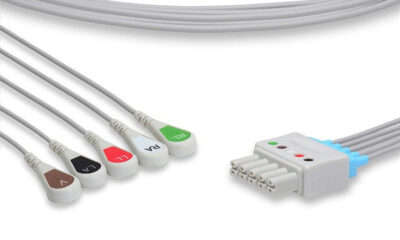 Draeger Compatible ECG Leadwire / 5 Leads Snap