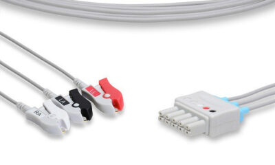 Draeger Compatible ECG Leadwire / 3 Leads Pinch/Grabber