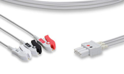 Draeger Compatible ECG Leadwire / 3 Leads Pinch/Grabber